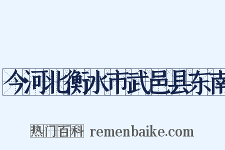 今河北衡水市武邑县东南是什么意思的图片